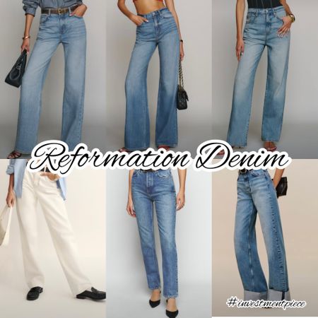 From slouchy to cuffed to high rise and wide leg- all the chic denim you need from @reformation #investmentpiece 

#LTKOver40 #LTKStyleTip #LTKSeasonal