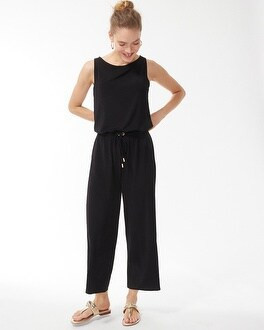 Petite Travelers Tie Waist Jumpsuit | Chico's