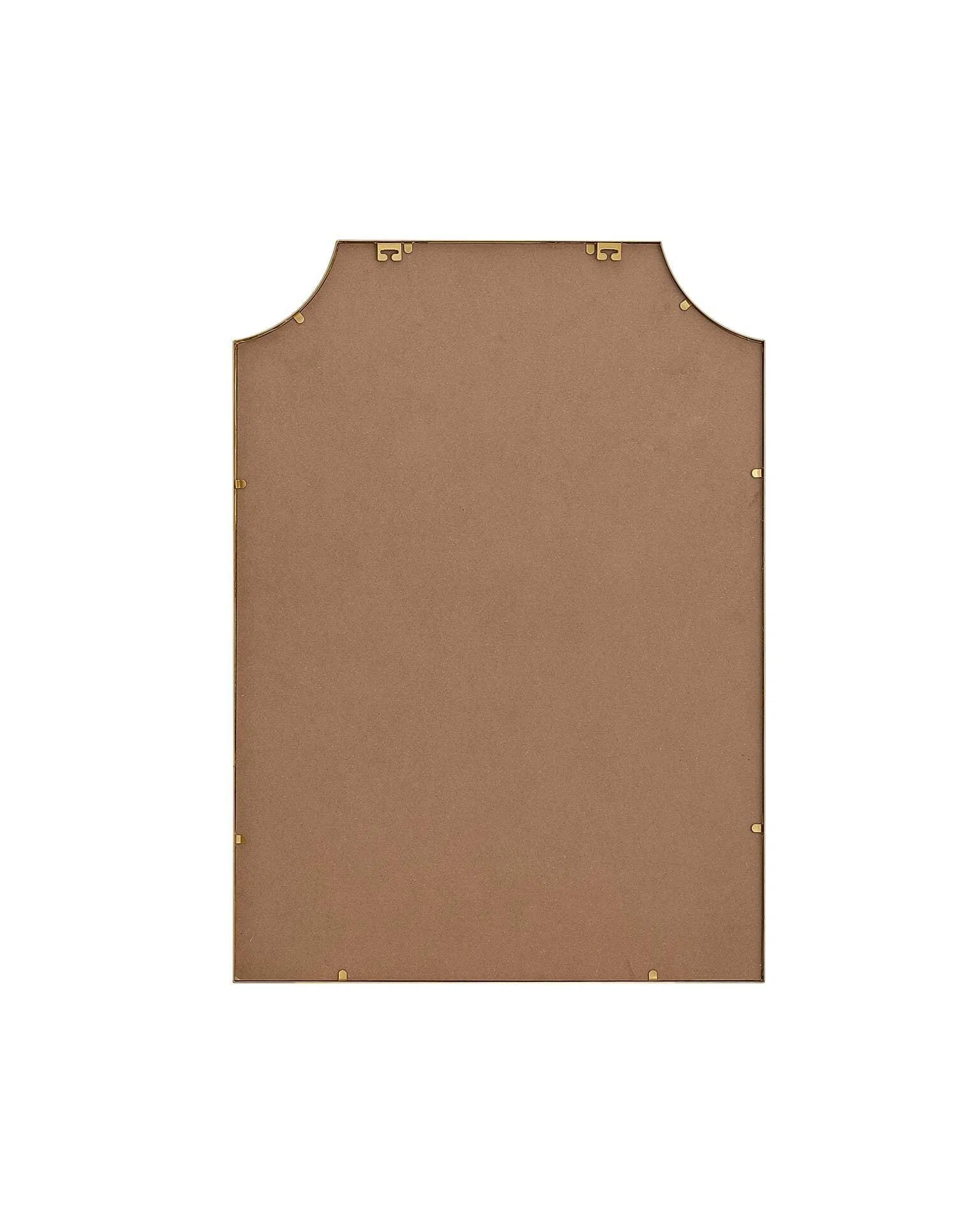 Notched Metal Mirror 30x42 inch in Brass | Wayfair North America