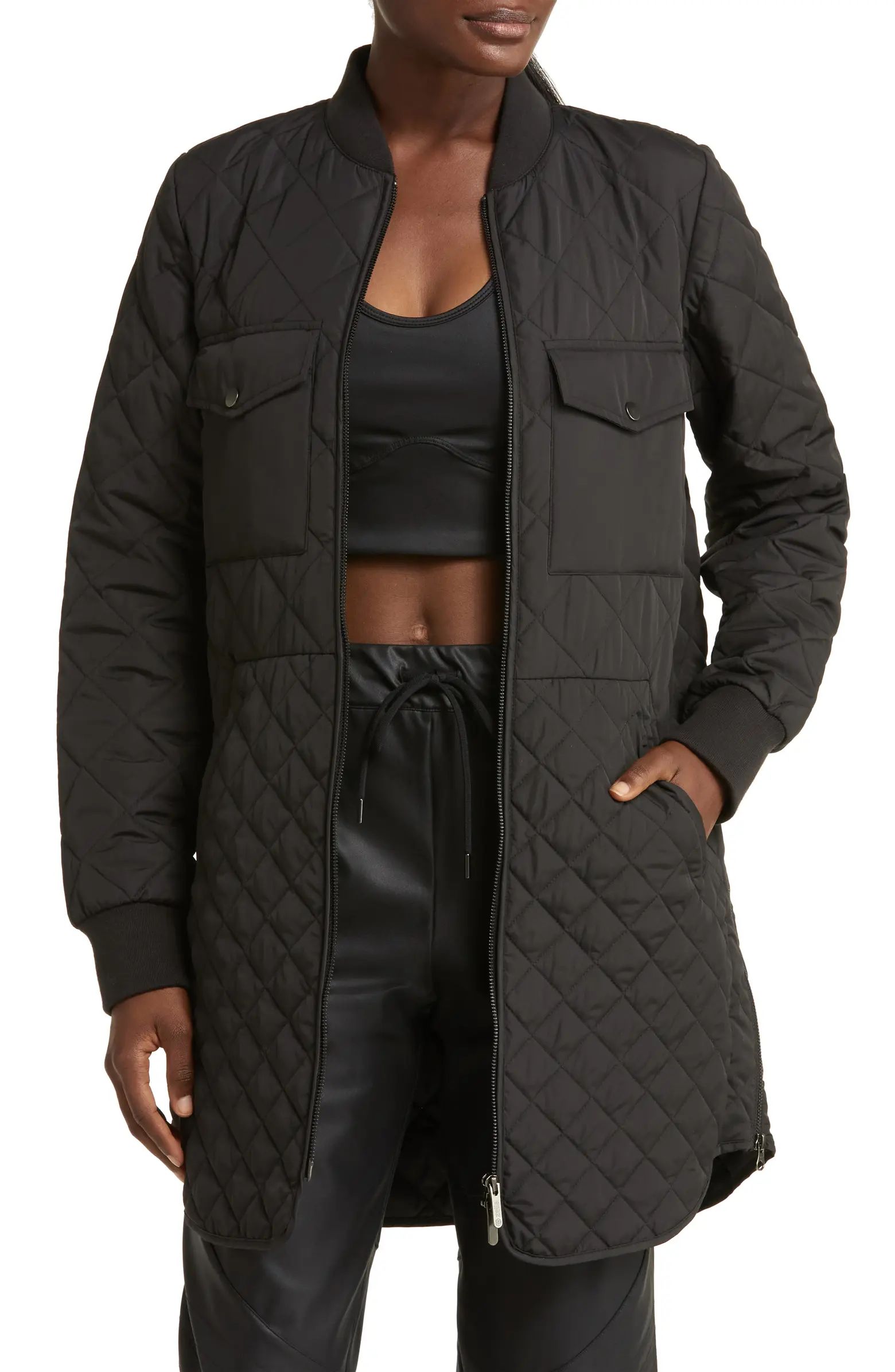 Quilted Recycled Polyester Jacket | Nordstrom