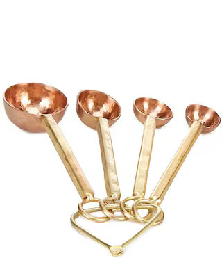 Southern Living Hammered Copper & Forged Gold Measuring Spoons | Dillard's | Dillard's