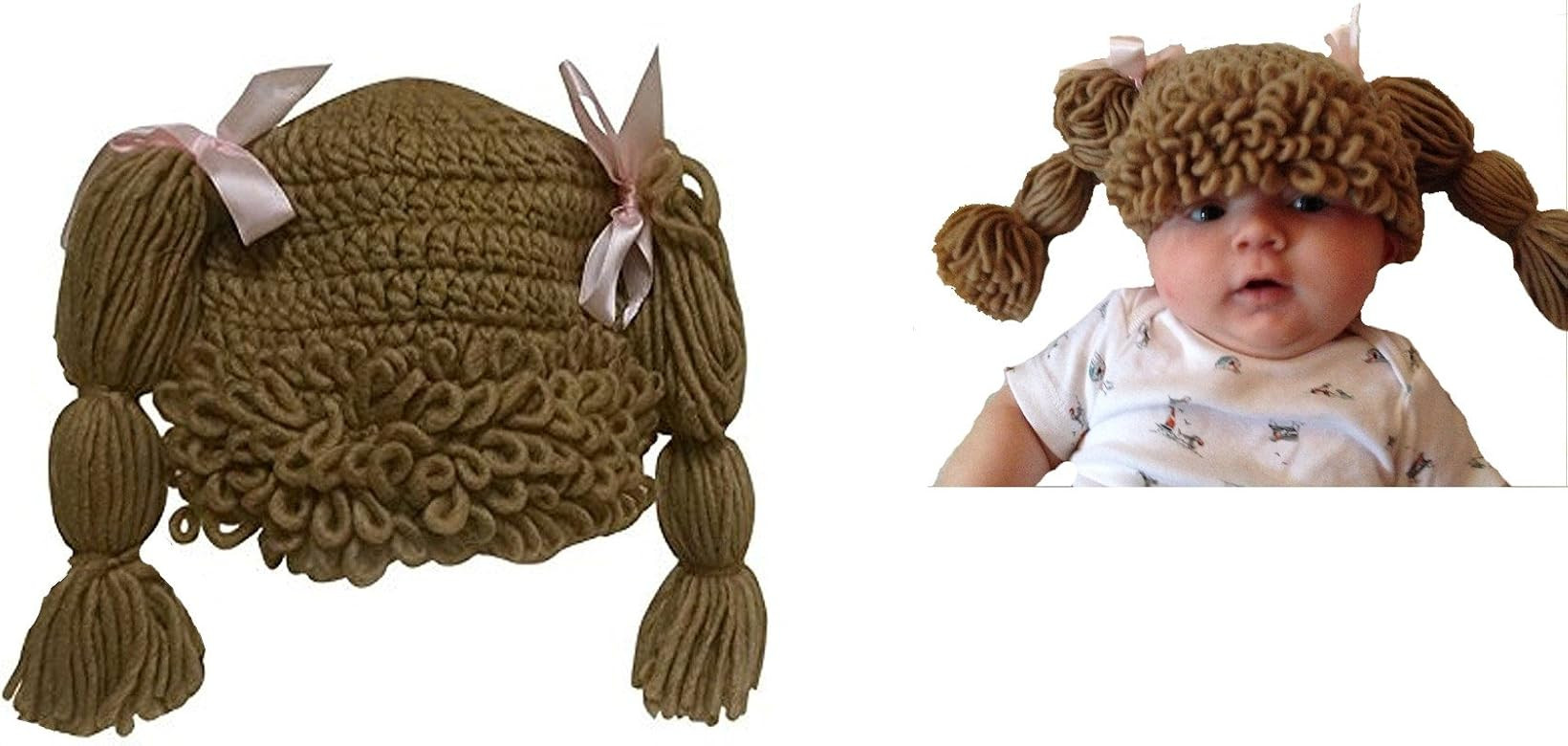 The Lilly Hat Woven Yarn Hair Hat - Infant Baby Toddler Child Size - Light Brown | Amazon (US)