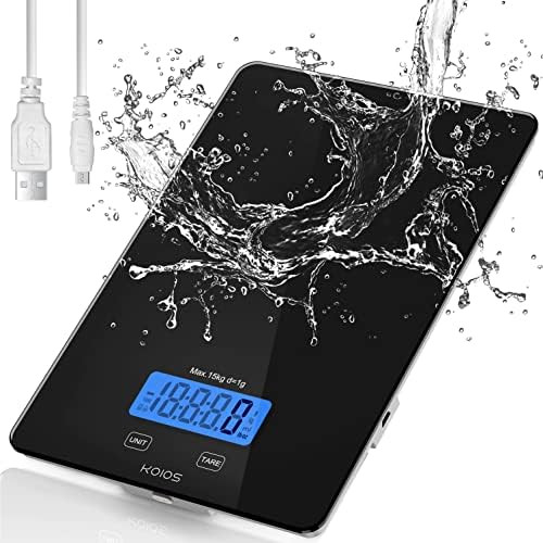 KOIOS Food Scale, 33lb/15Kg Digital Kitchen Scale for Food Ounces and Grams Cooking Baking, 1g/0.... | Amazon (US)