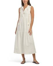 Sleeveless Maxi V-neck Cover-up Dress | TJ Maxx