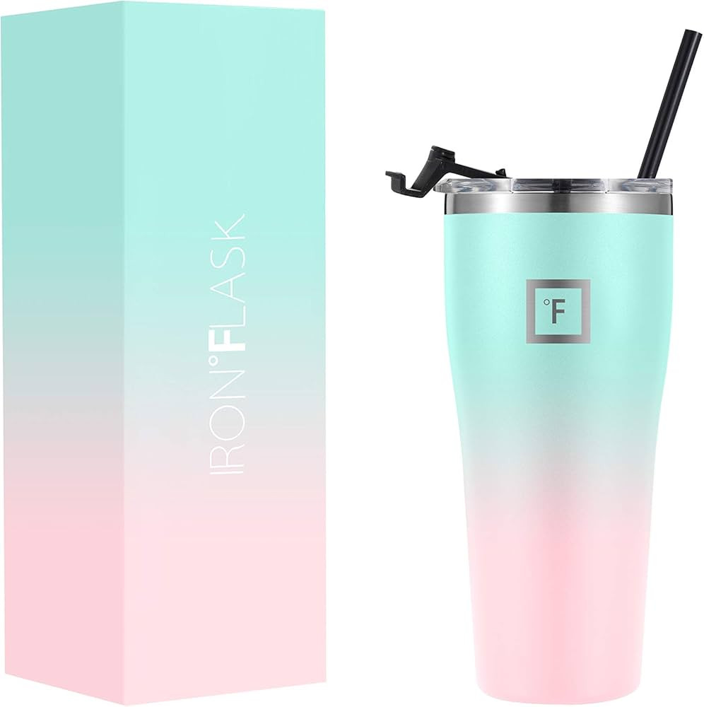 IRON °FLASK Rover Tumbler - 32 Oz, Leak Proof, Vacuum Insulated Stainless Steel Bottle, Hot Cold... | Amazon (US)