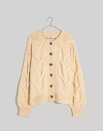 Plus Cable Ashmont Cardigan Sweater | Madewell