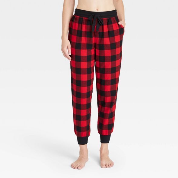 Women's Perfectly Cozy Flannel Plaid Jogger Pajama Pants - Stars Above™ | Target