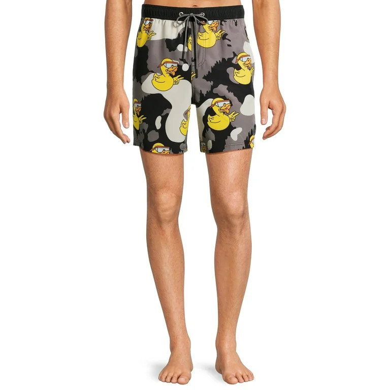 Neff Men's Novelty Print Swim Trunks with Stretch, 7" Inseam, Sizes S-XL | Walmart (US)