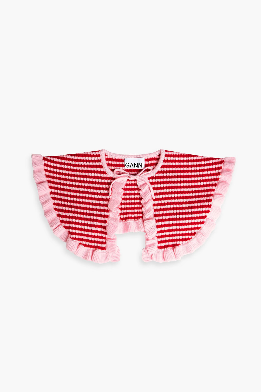 Striped ribbed wool and cashmere-blend collar | The Outnet (APAC)