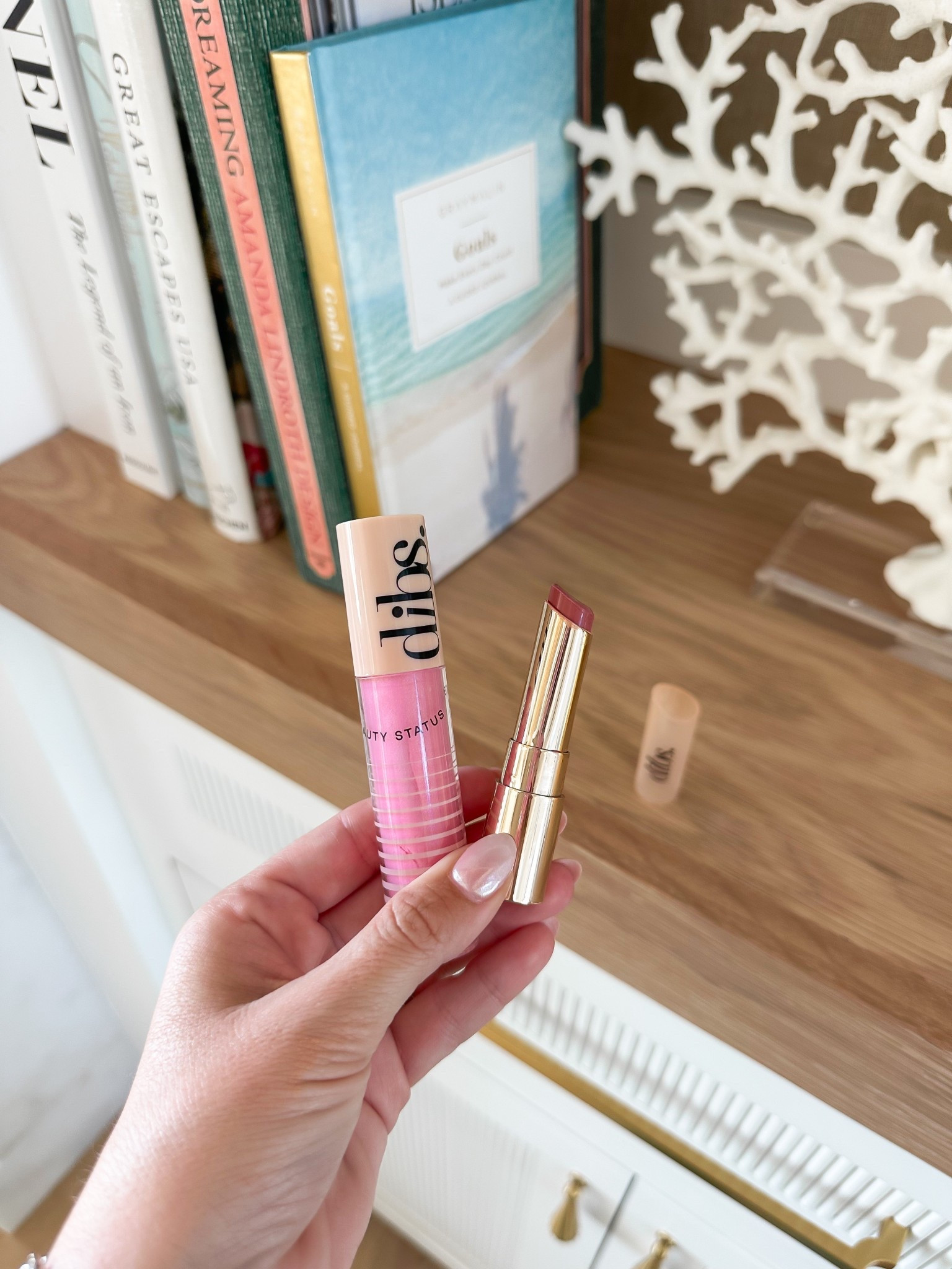 Easy spring lip! 
Use code WHITRIFE for 15% off dibs! 

• Skin Protector: Love Me, Loves Me Not
• DuoStick: Pink Cosmos
• Bronzer: Caramel Cappuccino
• Baked Blush: VIP Pink
• Lipstick Melt: Jam Sesh
• Lipgloss: Italian Soda (also love Rock Candy)

#LTKParties #LTKTravel #LTKBeauty