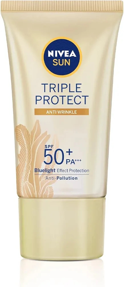 NIVEA SUN Protetor Solar Facial Tripla Proteção Loção Antissinais FPS 50 40ml - Com fórmula ... | Amazon (BR)