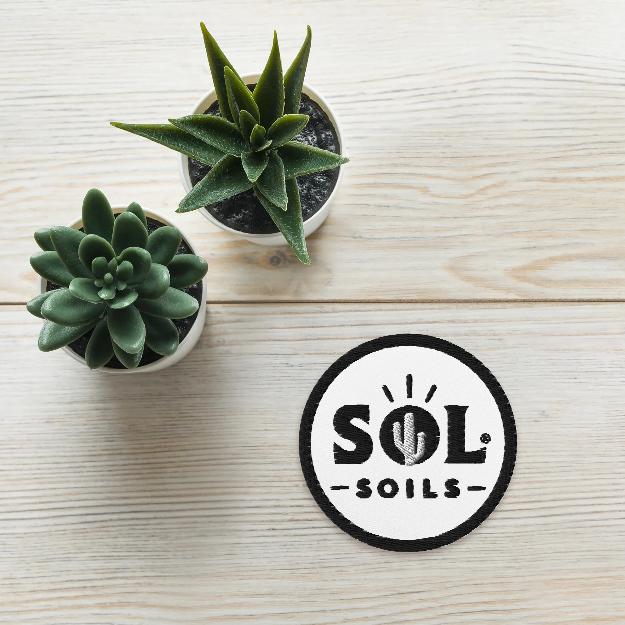 Sol Logo Embroidered patches | Sol Soils