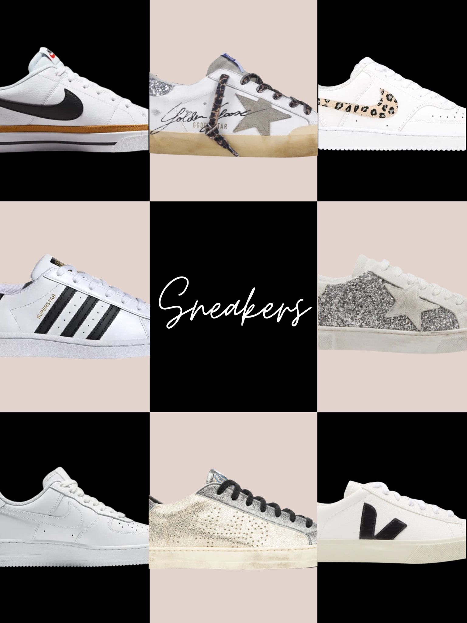 Sneakers I currently have in my closet 🖤🤍

I have my use size 6.5 in all. For European sized shoes I always size down to 36. 

Nike sneakers // Adidas sneakers // Golden Goose Super Star // Steven Madden sneakers // Veja Campo // P448 sneakers

#LTKunder100 #LTKfit #LTKshoecrush
