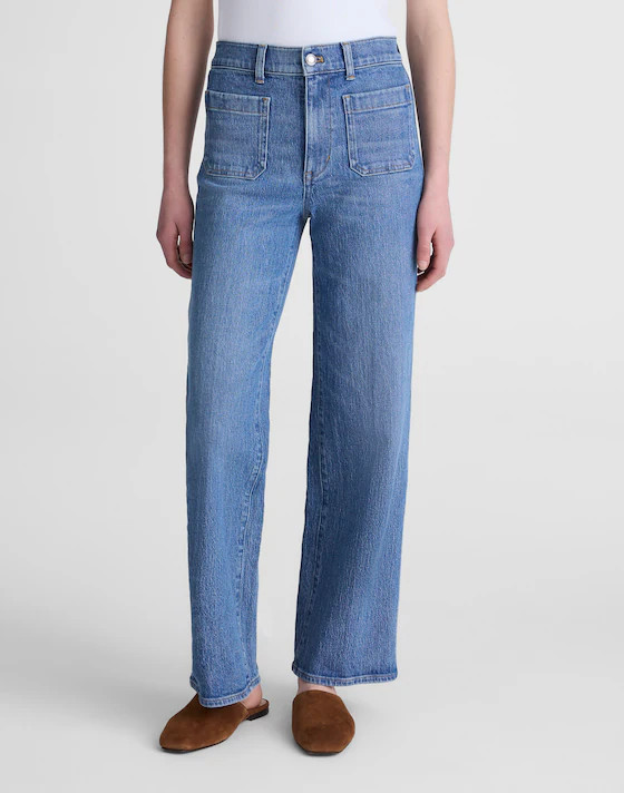 The Emmett Wide-Leg Full Length Jean: Patch Pocket Edition | Madewell