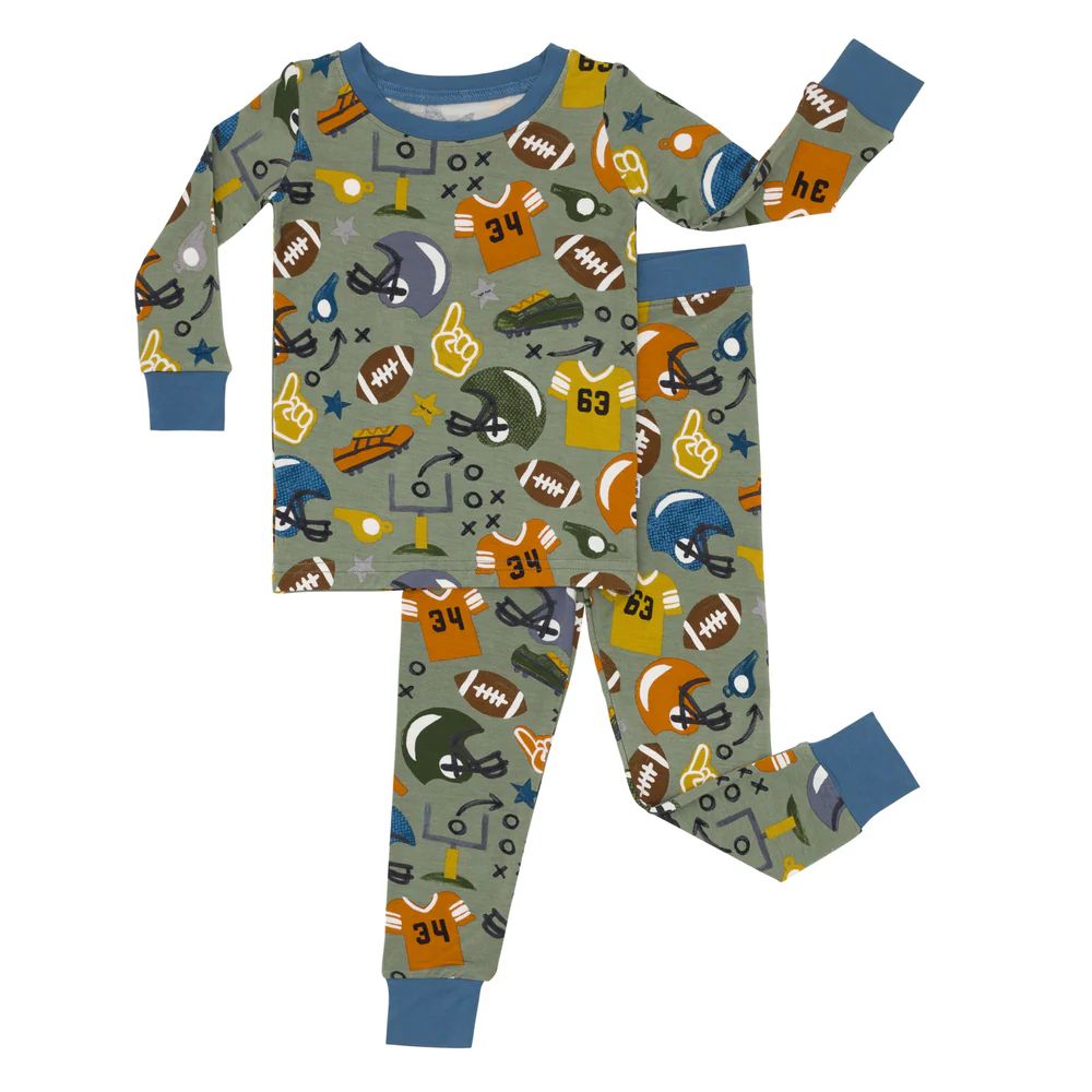 Touchdown Time Two-Piece Pajama Set | Little Sleepies