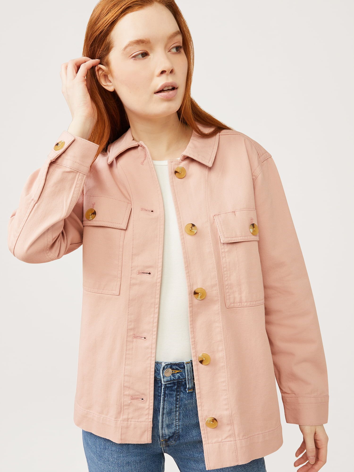 Free Assembly Women’s Surplus Shirt Jacket | Walmart (US)