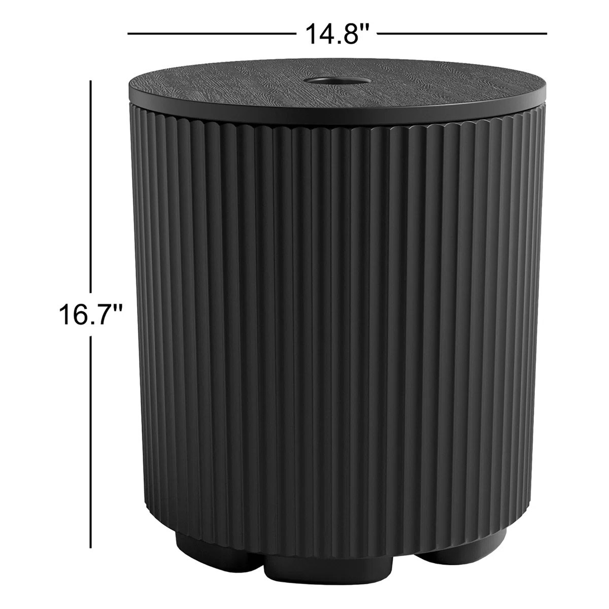 Modern Outdoor Patio Side Table Umbrella Base | Wayfair North America