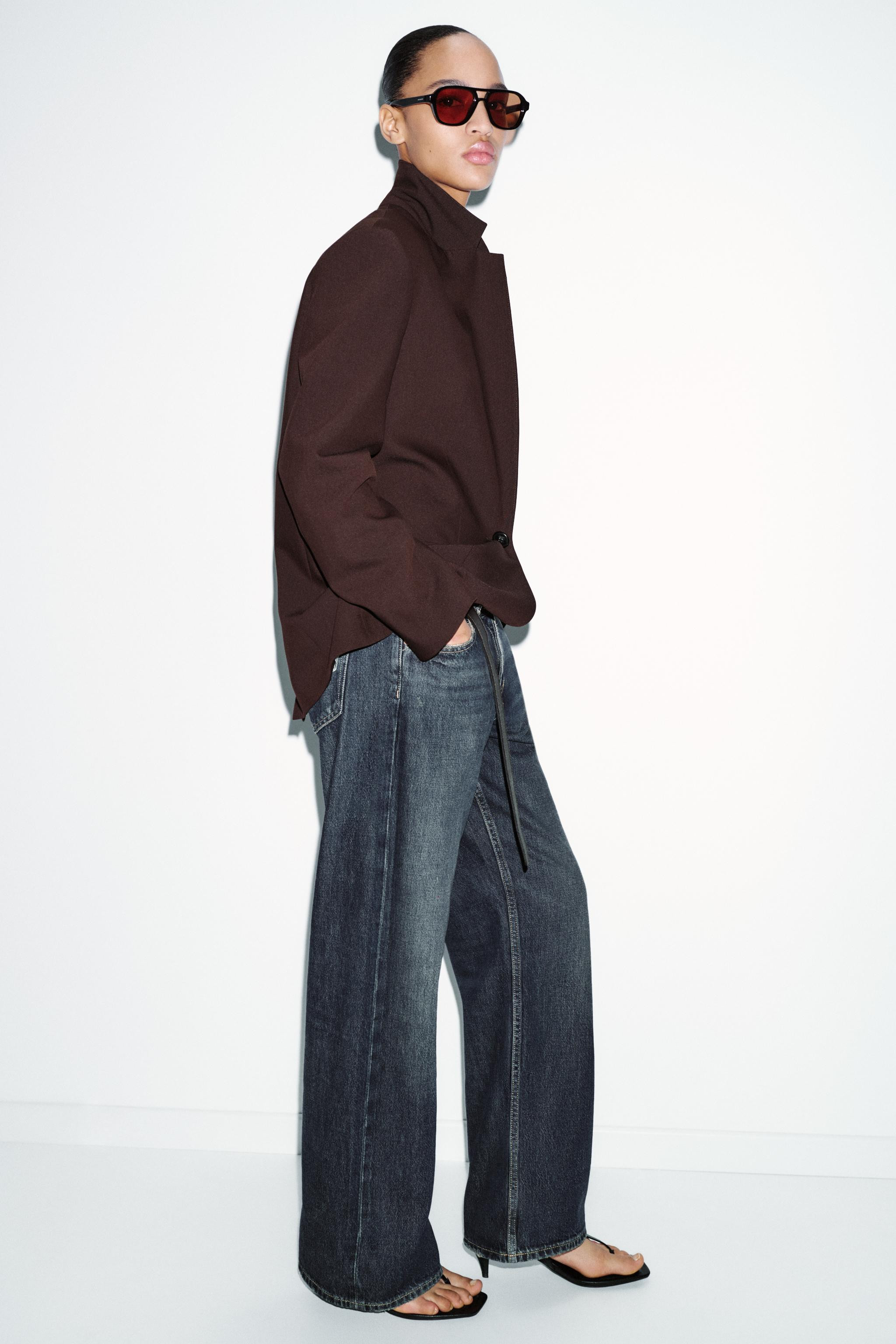 STRAIGHT-FIT BLAZER WITH SHOULDER PADS | Zara UK