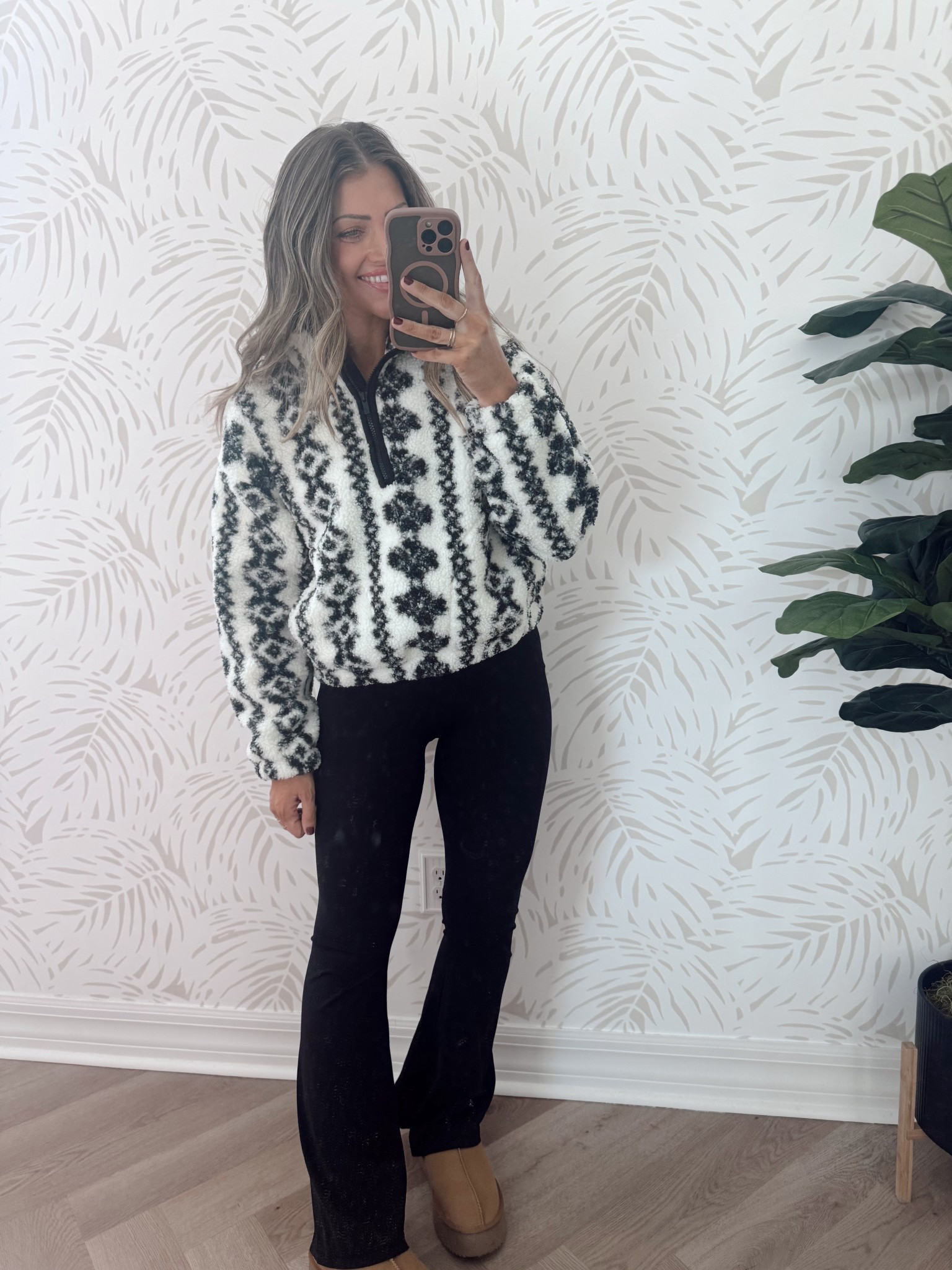 Loveee this cozy pullover for winter. Wearing my true small