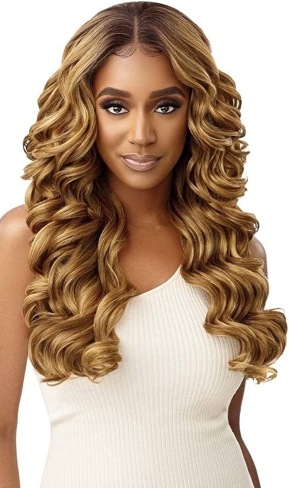 Outre Lace Front Wig - Perfect Hair Line 13X6 - Everette (DRFF4/BUTTERED TOAST) | Amazon (US)