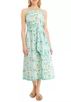 Crown & Ivy™ Women's Sleeveless Halter Neck Dress | Belk