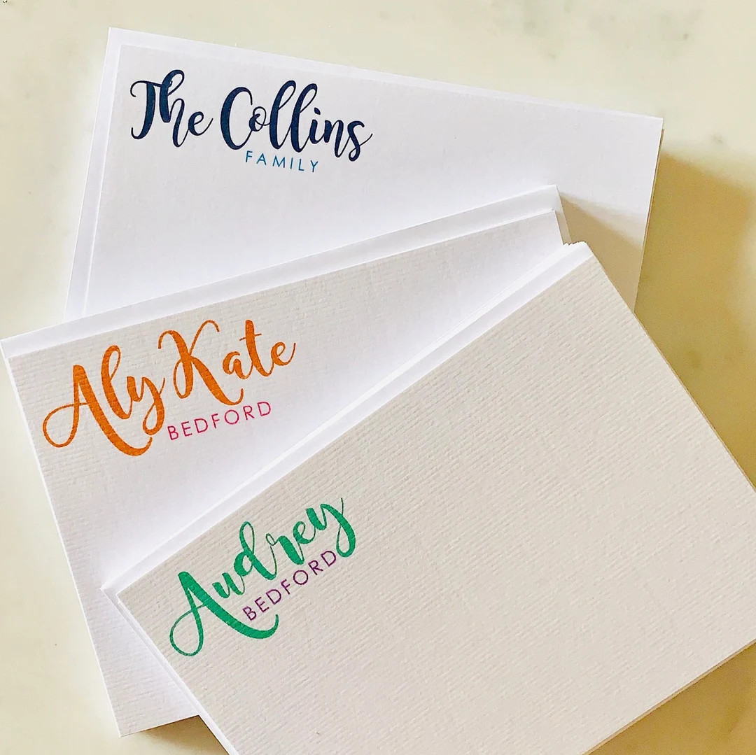 Personalized Stationery, Notecard, Thank You Note Set - Etsy | Etsy (US)