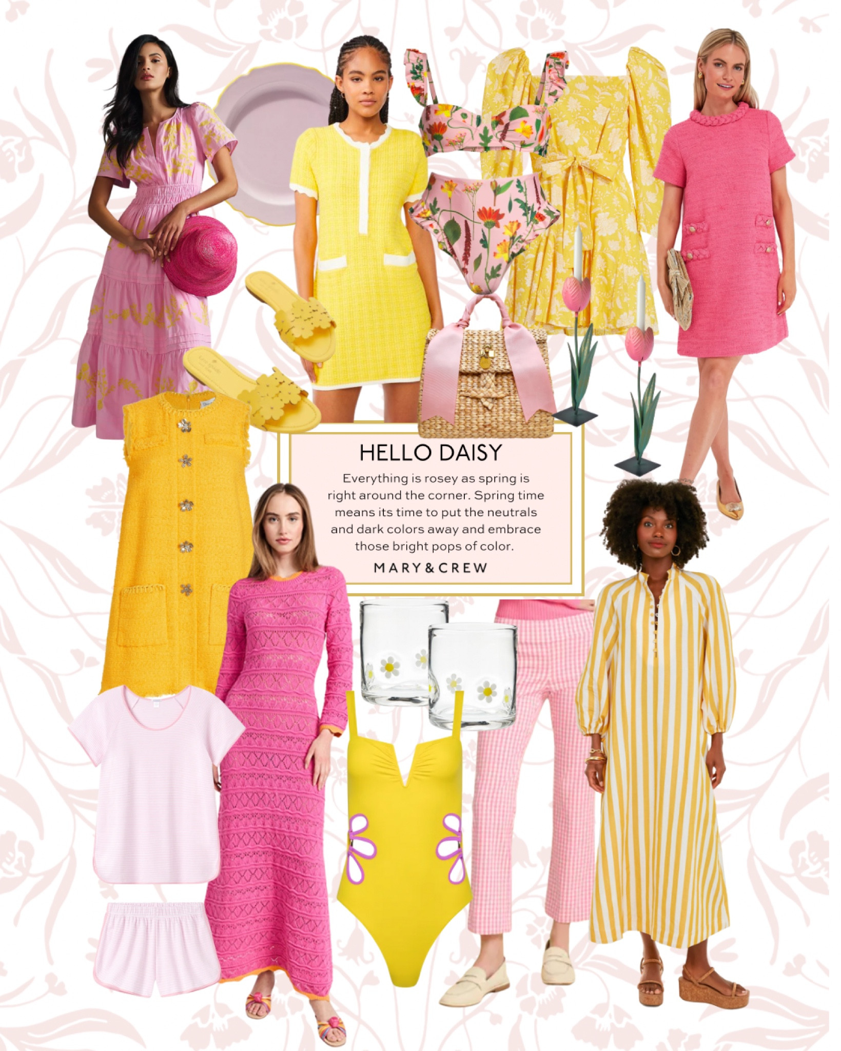 A pink & yellow color story 💗💛