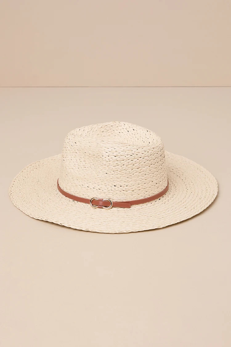 Sunny Views Beige Woven Straw Sun Hat | Lulus