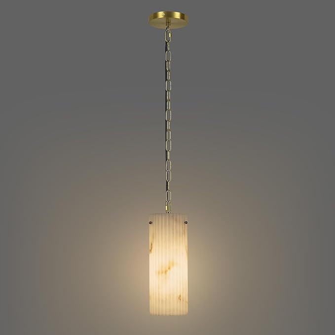 Alabaster Pendant Lights Kitchen Island, Modern Artisan Spanish Alabaster Pendant Lighting, Adjus... | Amazon (US)