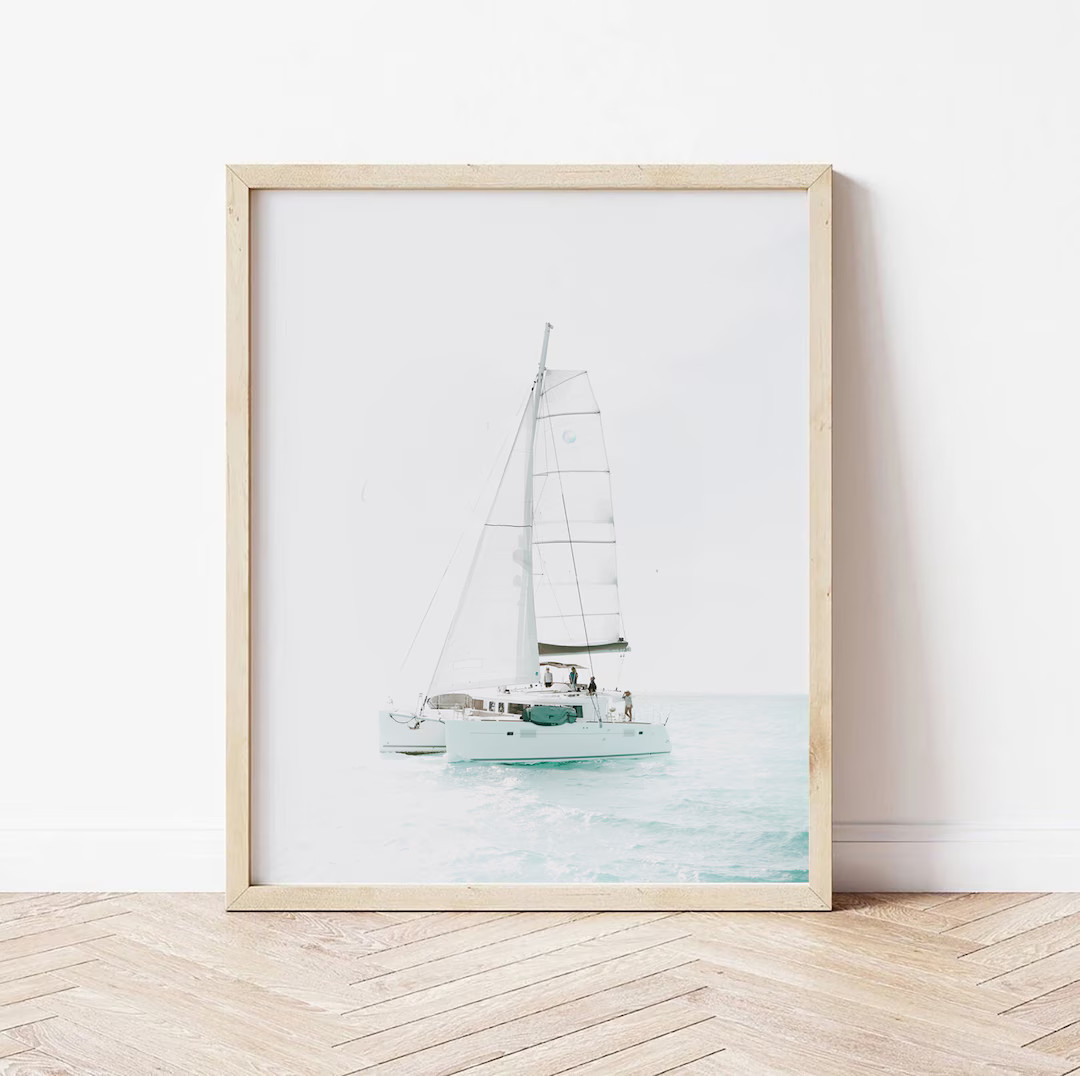 Boat Wall Art, Coastal Print, Coastal Wall Art, Ocean Photography, Digital Wall Art, Printable | Etsy (US)