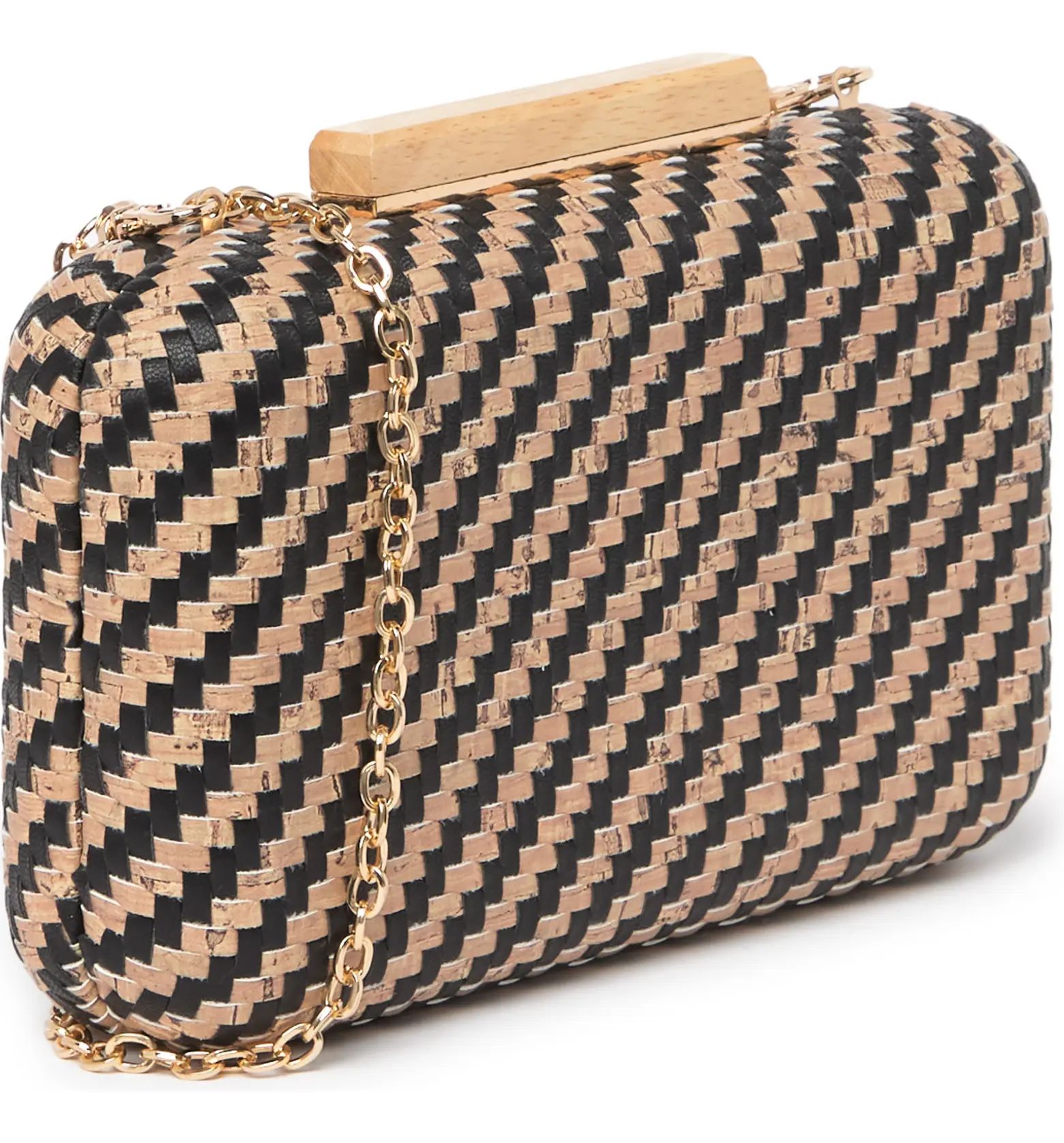 URBAN EXPRESSIONS HANDBAGS URBAN EXPRESSIONS Two-tone Woven Box Clutch | Nordstromrack | Nordstrom Rack