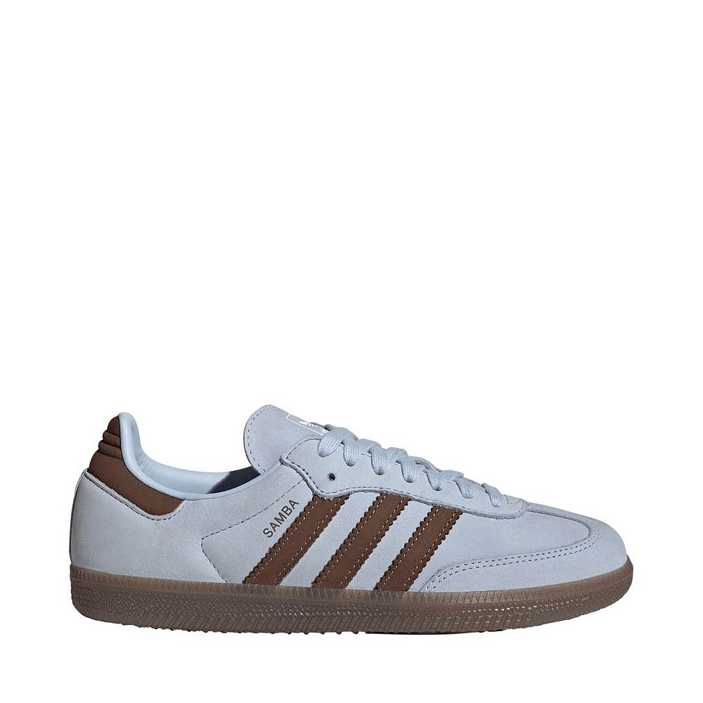 Womens adidas Samba OG Athletic Shoe - Crystal Sky / Earth Strata / Cloud White | Journeys