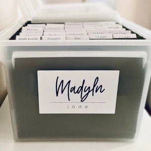 Kids Milestone Tote Kit | DIY Memory Box Kit | School file Box Kit | Baby Milestone Box Kit | Fil... | Etsy (US)