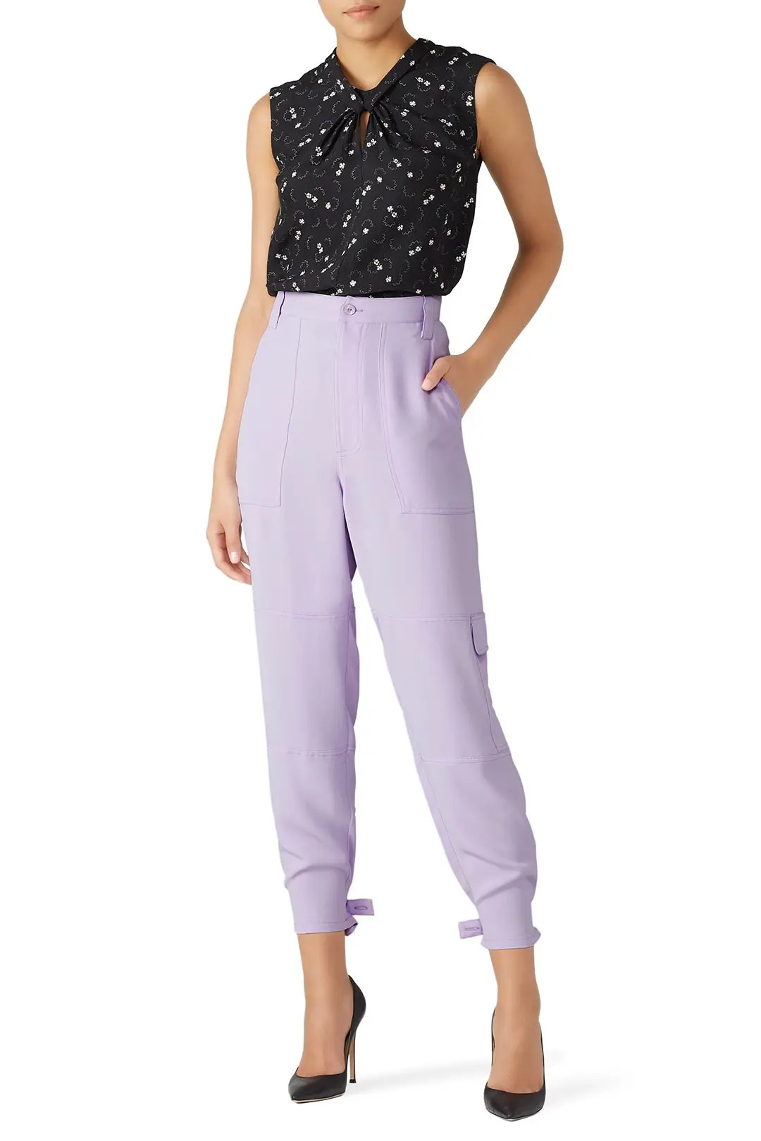 Trina Turk Lilac Barrier Islands Pants | Rent The Runway