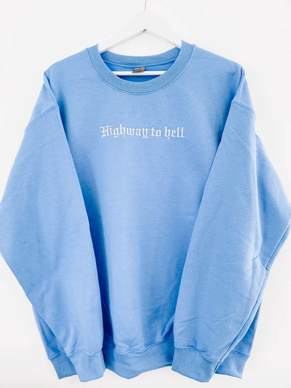 Customize Your Own Old English Gothic Sweatshirt, personalized embroidered Best Friend Sweatshirt... | Etsy (US)