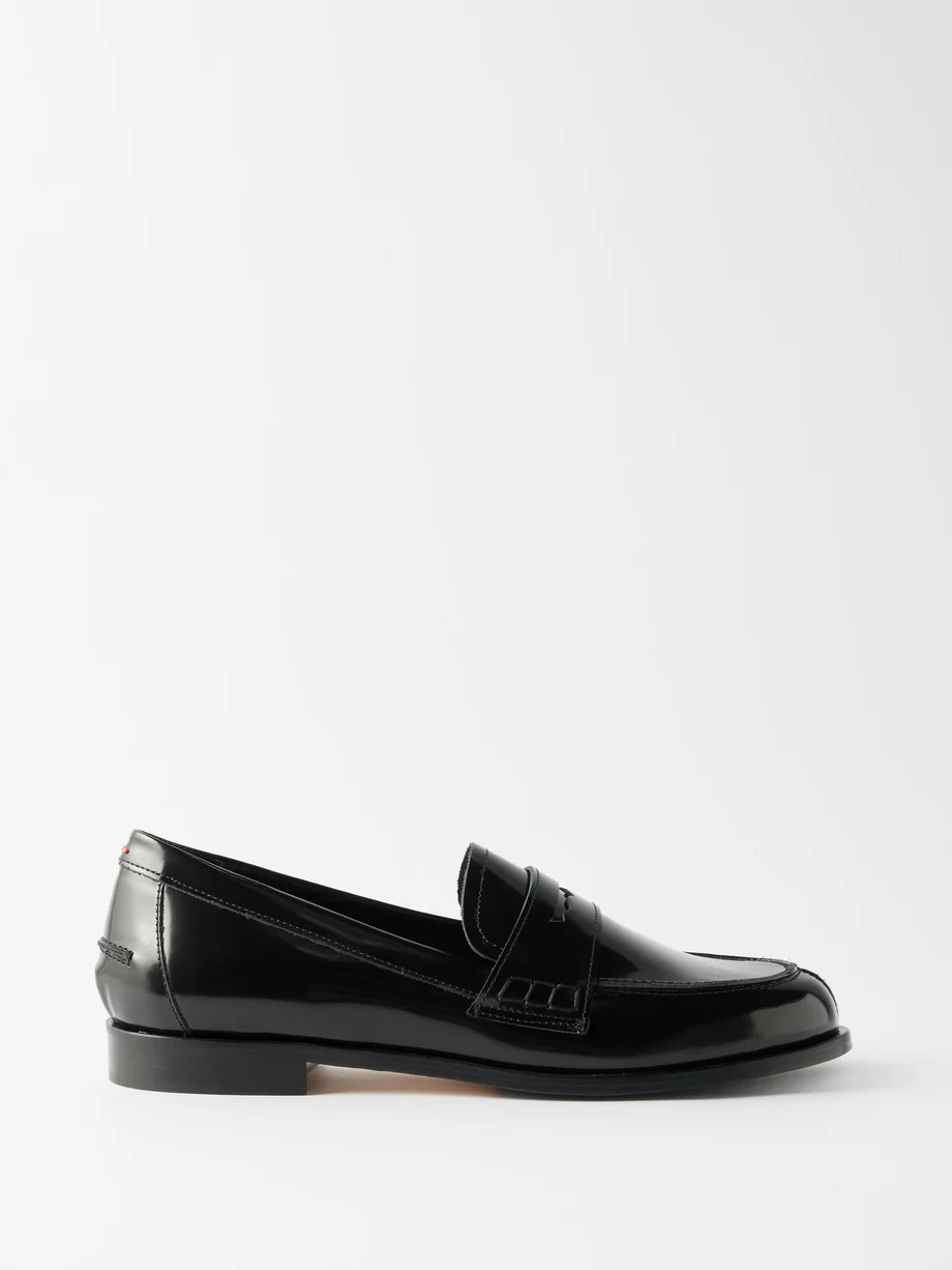 Oscar 25 patent-leather loafers | Aeyde | Matches (UK)