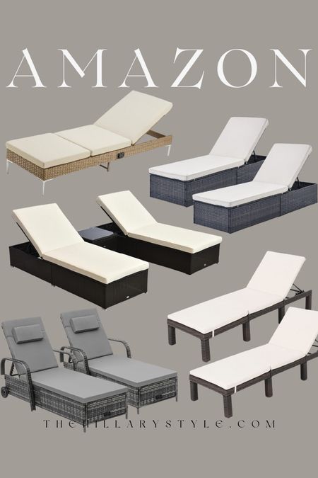AMAZON Modern Outdoor Chaise Lounge Chairs

#LTKSeasonal #LTKHome #LTKStyleTip