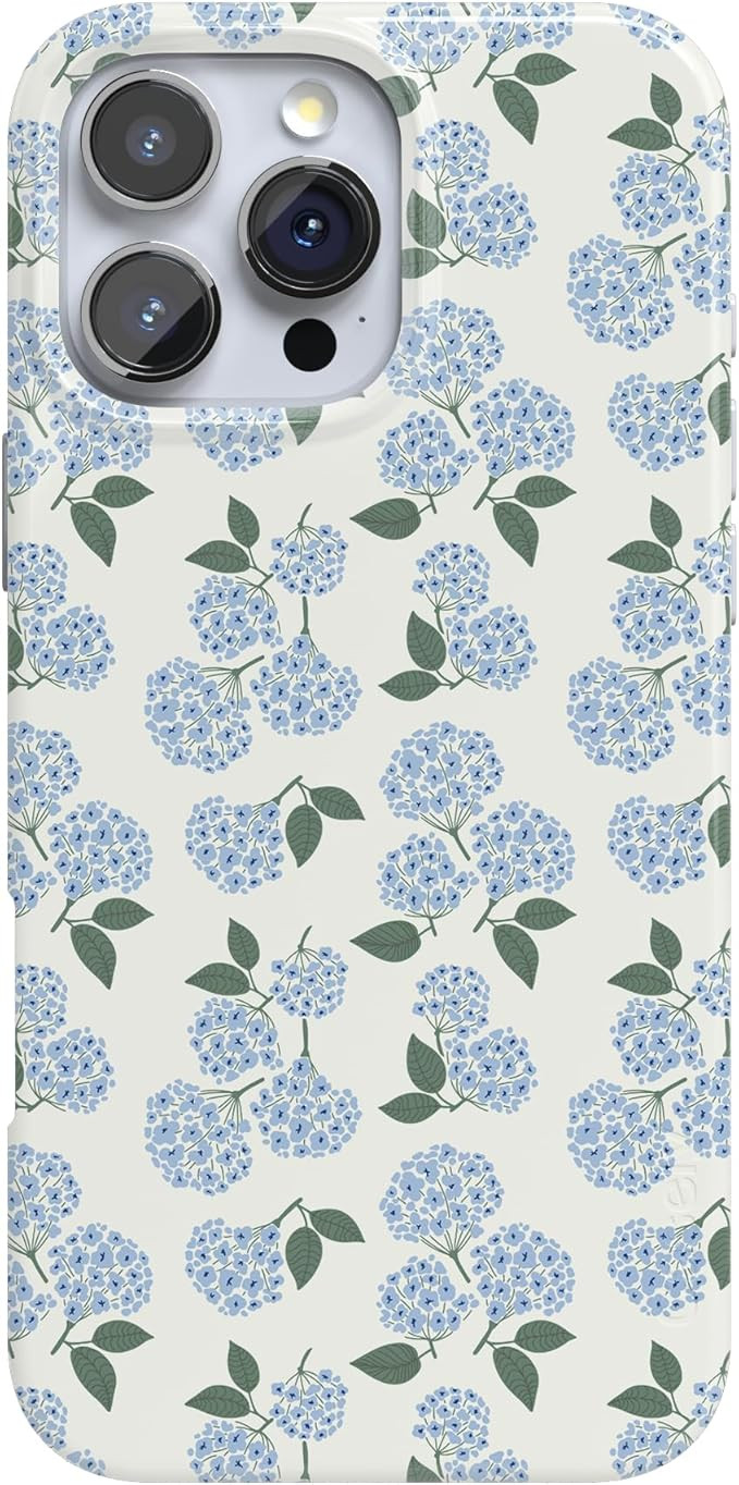 Casely iPhone 16 Pro Case | Nantucket Cottage | Blue Hydrangea | Compatible with MagSafe | Classi... | Amazon (US)