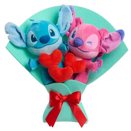 Disney Stitch Valentine 13-inch Medium Plush Bouquet, 2 Stuffed Animals Included, Kids Ages 2 up | Walmart (US)