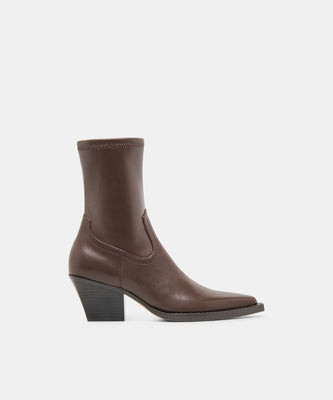 Rutger Boots in Dark Chocolate Leather Size 8 By Dolce Vita | DolceVita.com