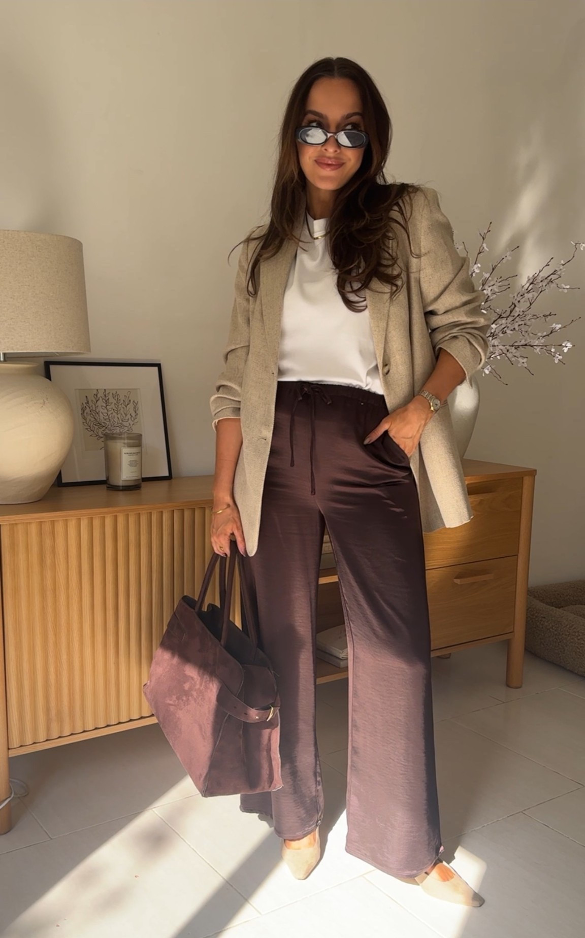 Pregnancy friendly workwear outfit 🤎

#LTKmaternity #LTKworkwear #LTKstyletip