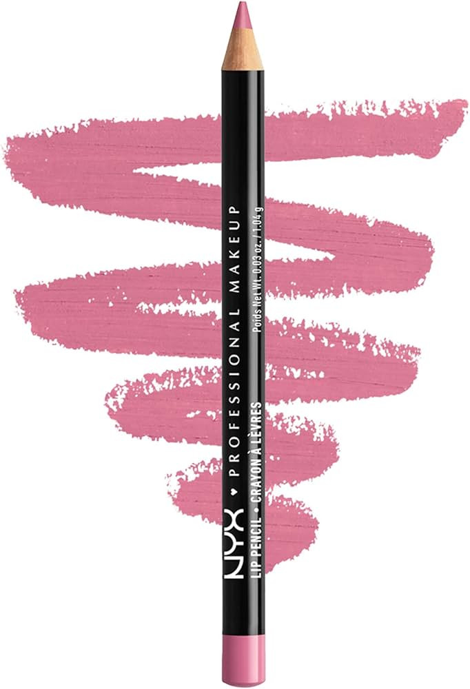 NYX PROFESSIONAL MAKEUP Slim Lip Pencil, Long-Lasting Creamy Lip Liner - Dolly Pink | Amazon (US)