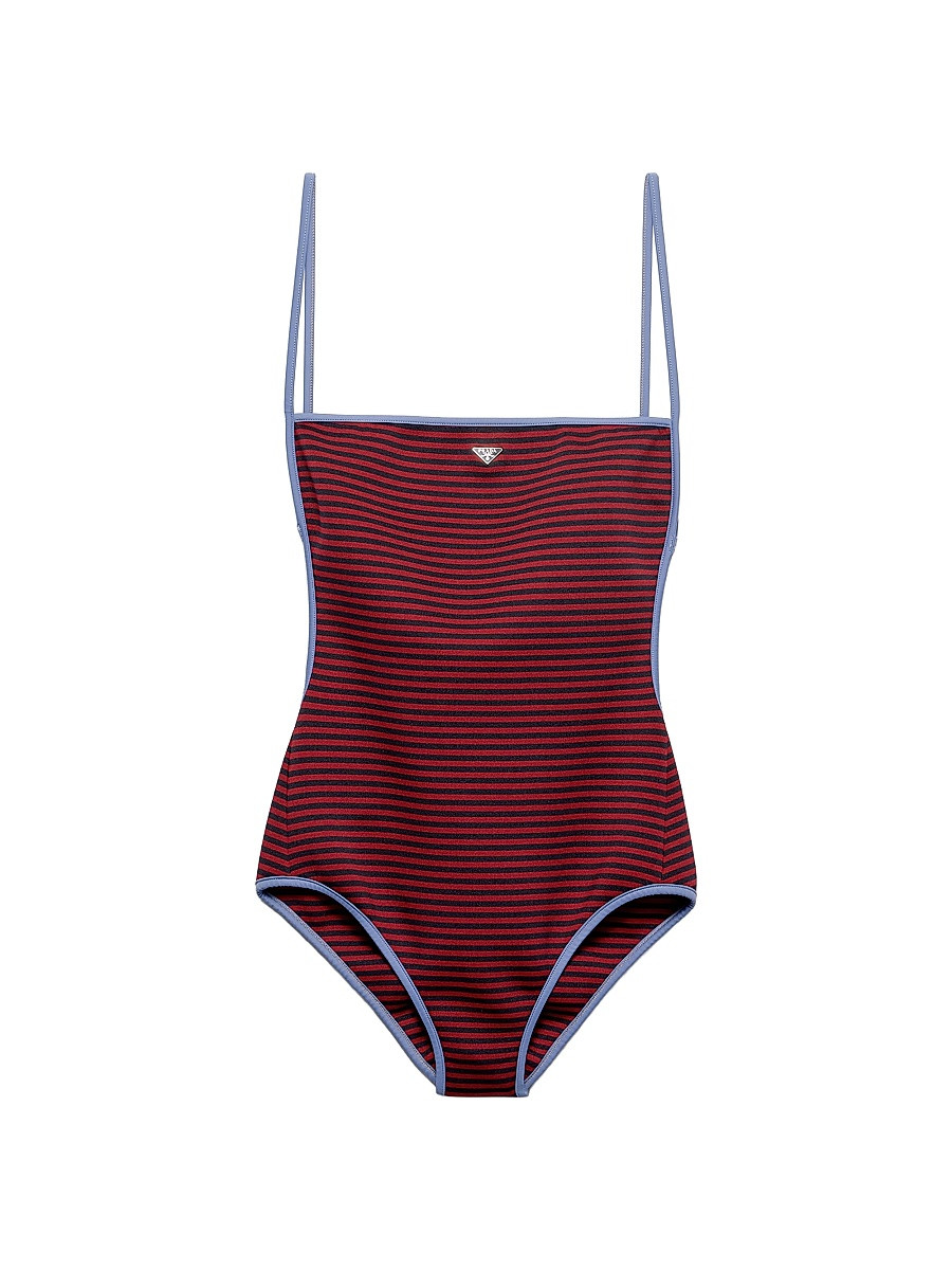 Women's One-Piece Interlock Jersey Swimsuit - Dark Red - Size XS | Saks Fifth Avenue
