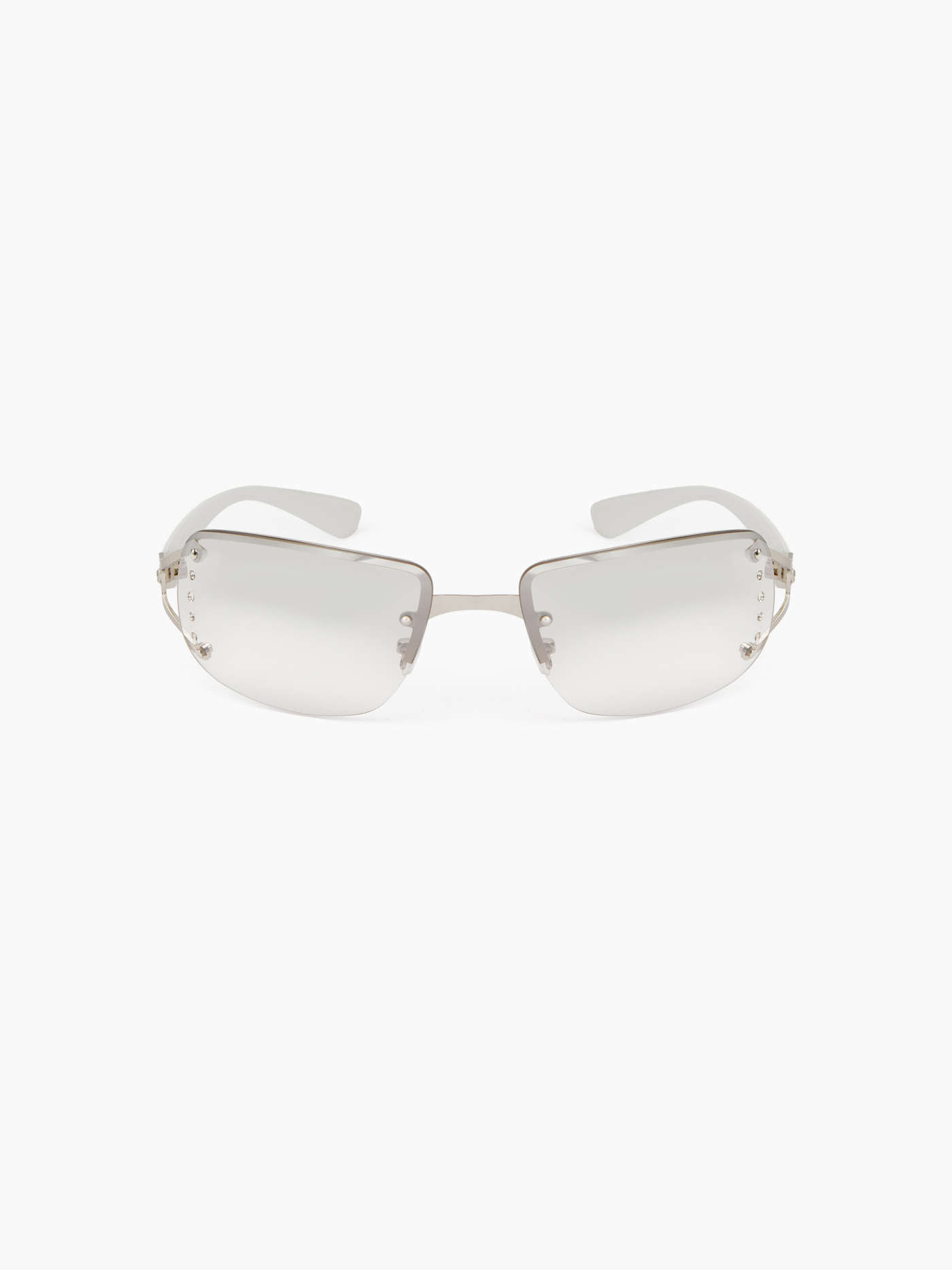 RECTANGULAR-FRAME RIMLESS SUNGLASSES | Cider