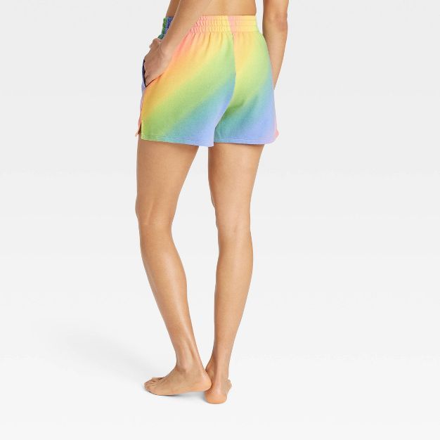 Women's Rainbow-Dye French Terry Lounge Shorts - Colsie™ | Target
