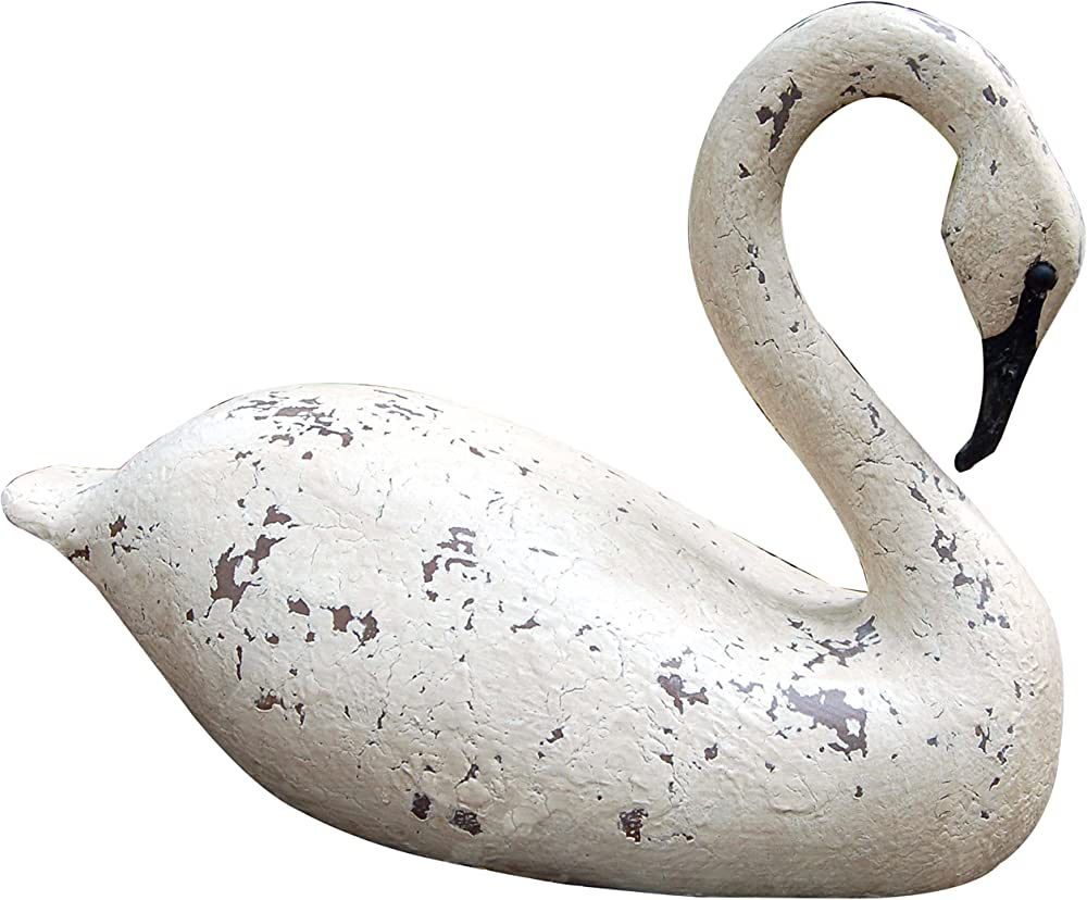 Hickory Manor House Vintage Blanc Cape Fear Swan for Home Decor, 16-Inch | Amazon (US)