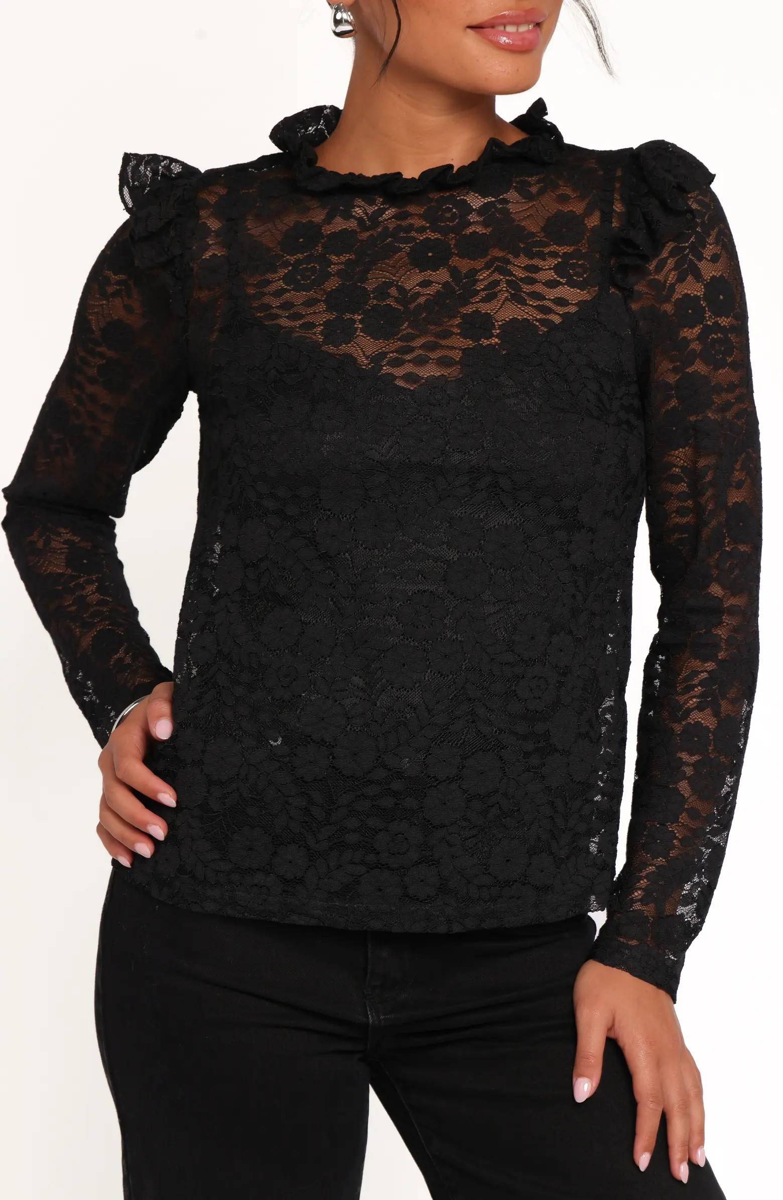 Lettie Lace Long Sleeve Top | Nordstrom