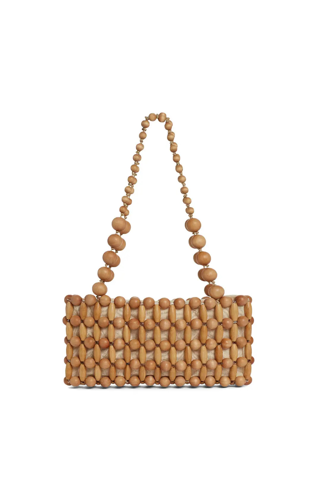 Cult Gaia Accessories Natural Cora Shoulder Bag | Rent The Runway