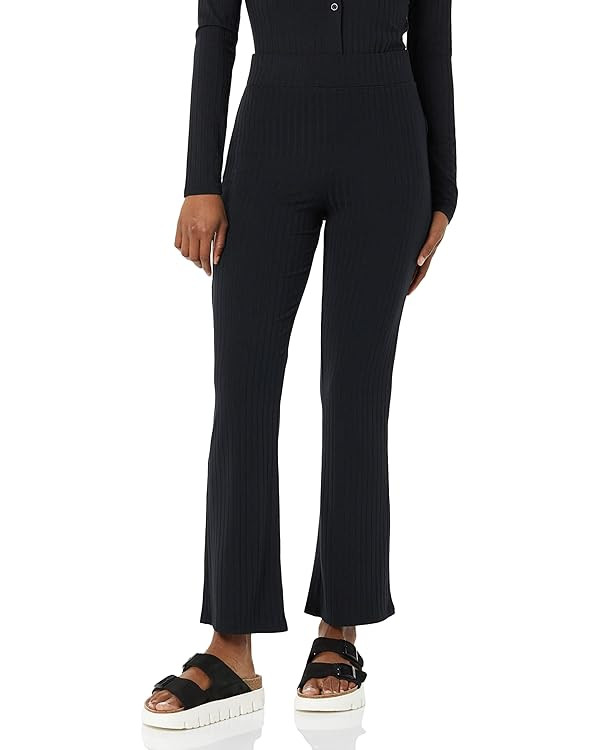 Amazon Essentials Women's Wide Rib Flared Ankle Pant (Previously Daily Ritual) | Amazon (US)