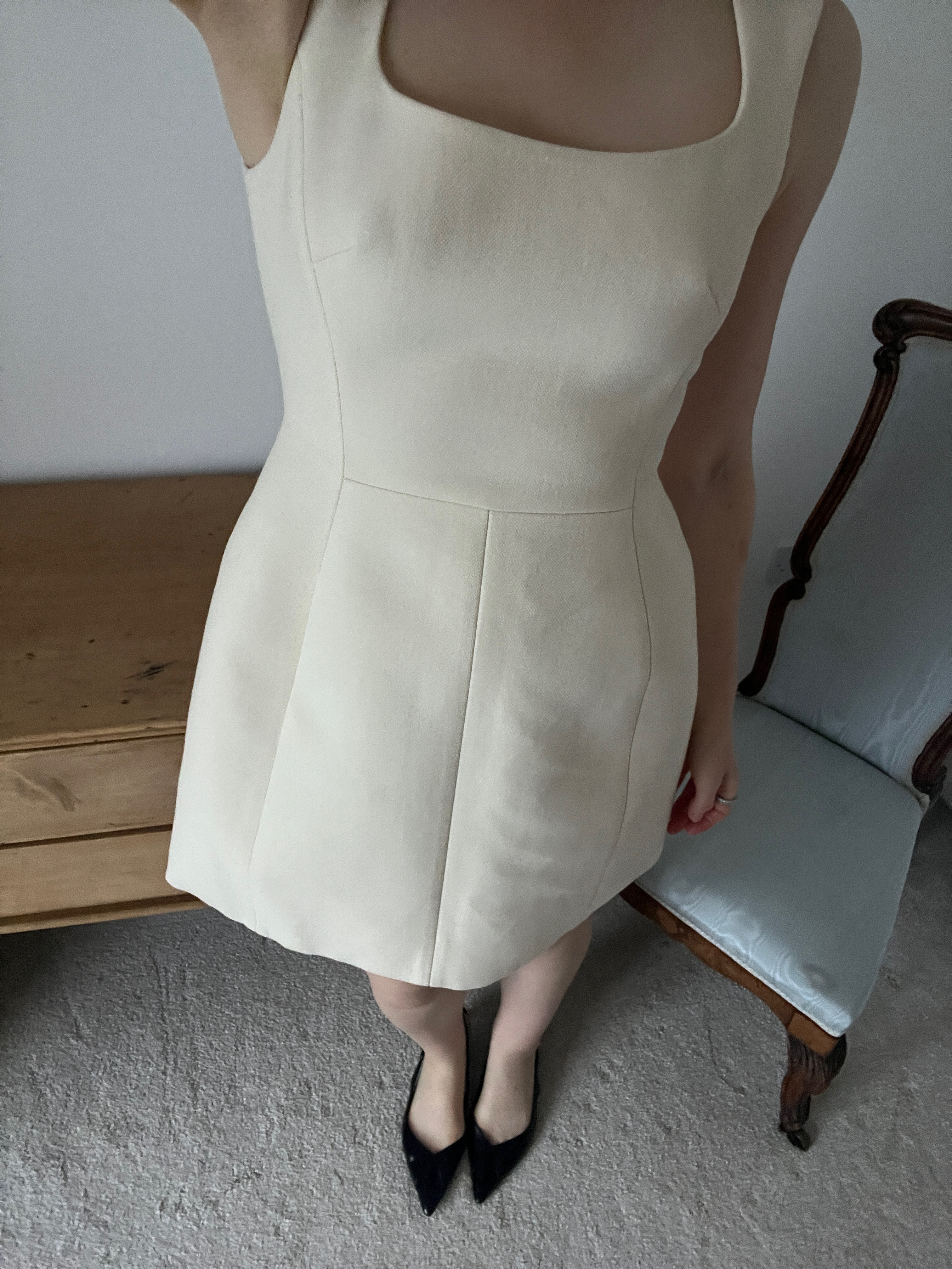 Tory Burch woollen a-line Mini dress in cream, SS2023

#LTKluxury #LTKwinter #LTKuk